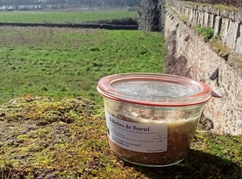 Domaine des Alliers -  Bœuf d'exception - Rillettes de bœuf des Alliers  - 250 g -