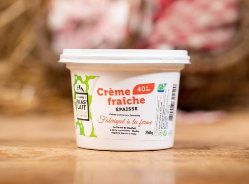 La Ferme de Blas'Lait - Crème fraîche épaisse 40% MG