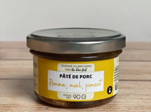 Au Bien Fait - Pâté de porc Pomme, miel, piment - 90g