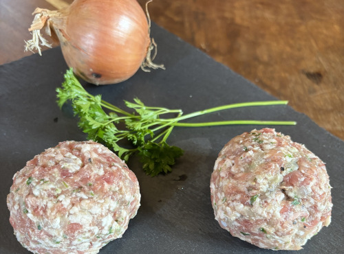 La Ferme du Chaudron - Boulettes épice de porc bio 240g (2 pièces)