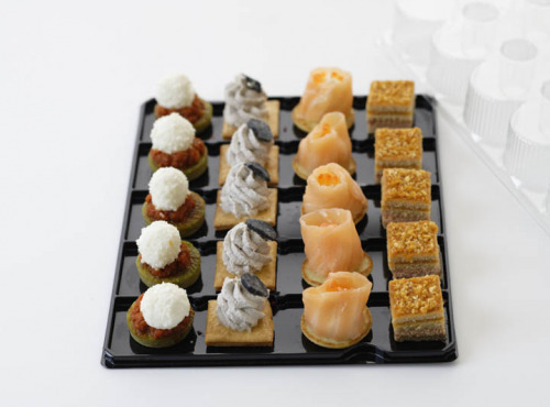 La Boutique Saveurs Cristal - Carton de 6 Plateaux apéritif Vénus - 6x20 bouchées Traiteur salées - 4 recettes différentes