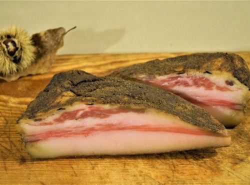 Charcuterie Mannei - Vuletta (ou Bulagna) Fermière de Porc Noir Nustrale -Sans Nitrite- En Morceau