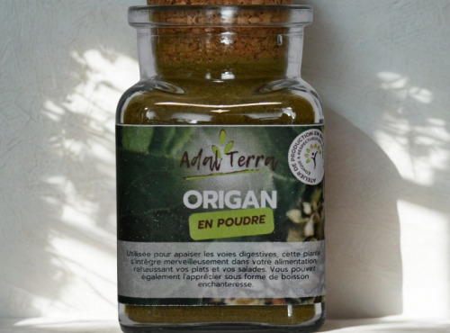 Adal Terra - Epices - Origan Bio (en poudre) 60G