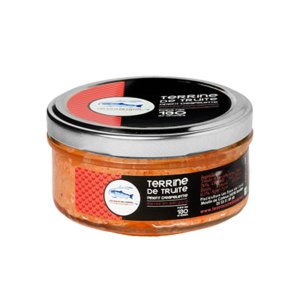 Pisciculture des eaux de l'Inval - 12 TERRINES DE TRUITE ESPELETTE 130 GR