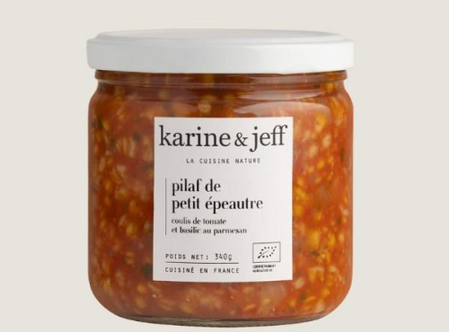 Karine & Jeff - Pilaf de petit épeautre - coulis de tomate et basilic au parmesan 6x340g