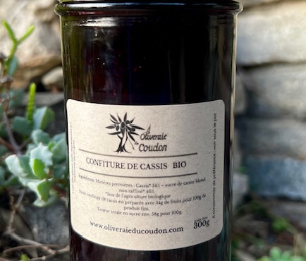 L’Oliveraie du Coudon - CONFITURE DE CASSIS BIO 300Gr