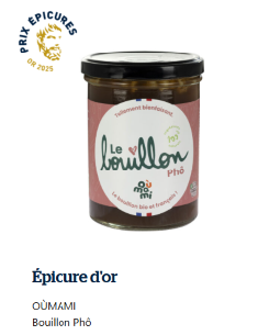 Oùmami - Bouillon d'os Vietnamien - Phô Bio (x12) - Médaille d'or Epicures 2025