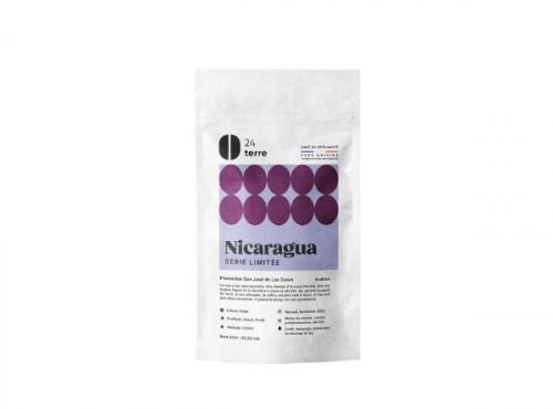 24Terre - Café en Grains Nicaragua Las Casas ı Edition limité Microlot 200g x12