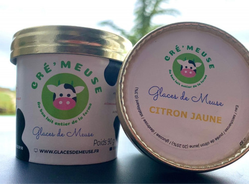 Glaces de Meuse - Sorbet Citron Jaune P'tit Pot 90g