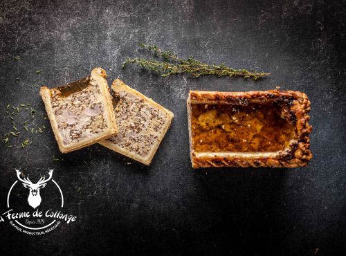 LA FERME DE COLLONGE - Pâté en croute de poulet moutarde 2 tranches - 300g