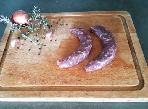 La ferme de Rustan - [Précommande] Saucisse de Veau d'Aveyron et du Ségala IGP et Label Rouge 1 Kg