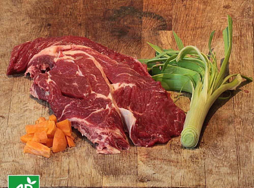 Nature viande - Basse côte de Boeuf Bio MATUREE 30j (race limousine) - 400G