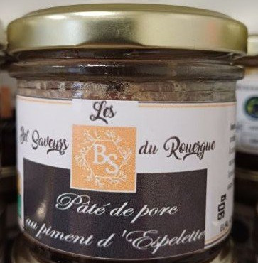 Les Bel' saveurs du Rouergue - PATE AU PIMENT ESPELETTE 90 Gr