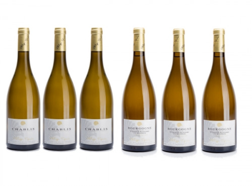 Domaine Tupinier Philippe - Chablis AOC x3 + Côtes d'Auxerre x3 : Lot de 6 bouteilles Vin Blanc