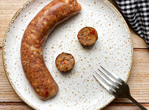 Au Bien Fait - Saucisse de porc poivrons marinés