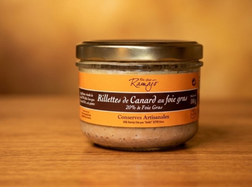 Maison Ramajo - Rillettes de canard au foie gras 180 g