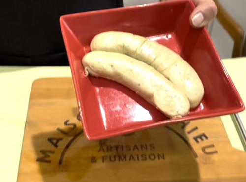 Maison Matthieu - Menu Saumon fumé et boudin blanc maison