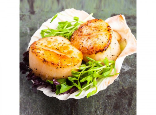 Poissonnerie Paon - Coquille Saint-Jacques sans corail : décoquillées, lot de 3kg