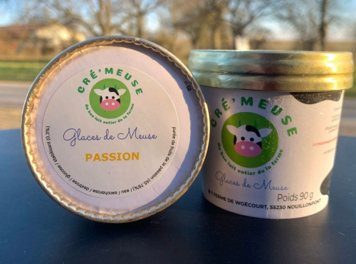 Glaces de Meuse - Lot P'tits Pots "Fruit de la Passion" - Sorbet PF (90gr)