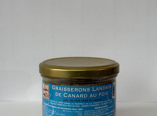 Maison Paris - GRAISSERONS LANDAIS DE CANARD AU FOIE