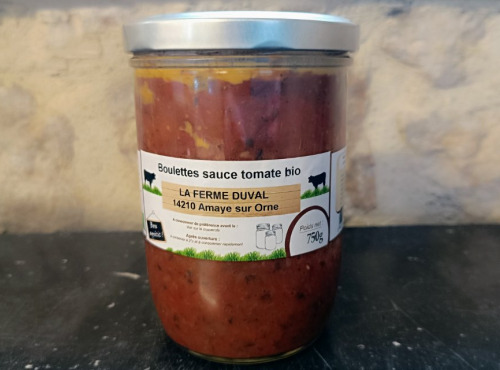 La Ferme DUVAL - Boulettes de bœuf sauce tomate Bio