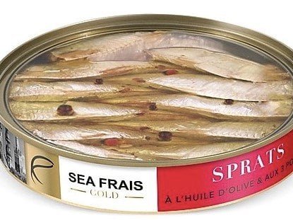 L'atelier Sea Frais - Sprats à l'huile d'olive et aux 3 poivres 120gx10