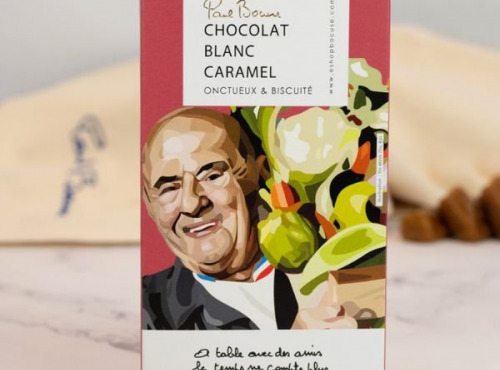 Les Produits Paul Bocuse - Tablette Chocolat Blanc Caramel 100g