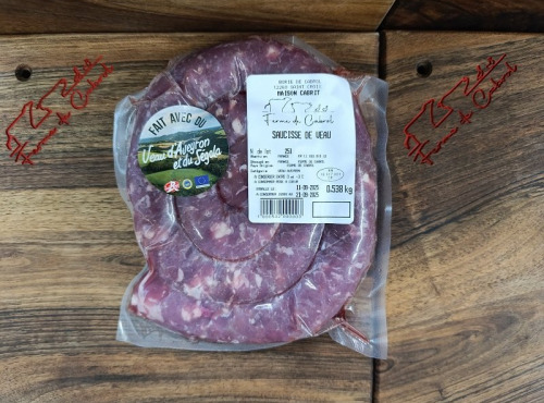 La Ferme de Cabrol - Saucisse fraîche de veau 500g
