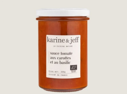Karine & Jeff - Sauce tomate aux carottes et au basilic 200g