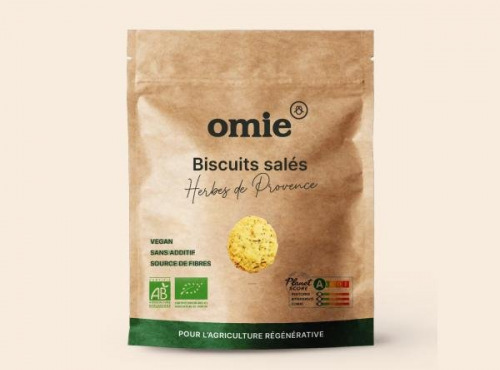 Omie - Biscuits apéritifs aux herbes de Provence bio - farine de blé de Bourgogne - 100 g