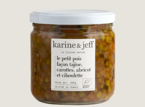 Karine & Jeff - Petit pois façon tajine, carottes, abricot et ciboulette 6x320g