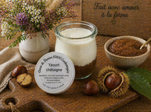 Gaec de l'Elanion - Yaourt Confiture Chataigne 125g