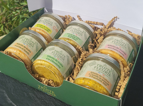 La Truite Fleurie - Coffret Cadeau 6 rillettes artisanales de truite