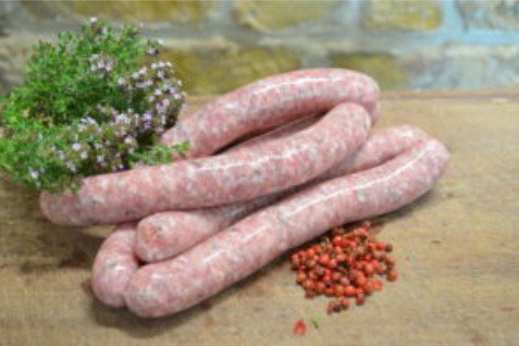 Ferme Joos - Saucisses de porc aux herbes x 4 : La ferme du Grommendyck