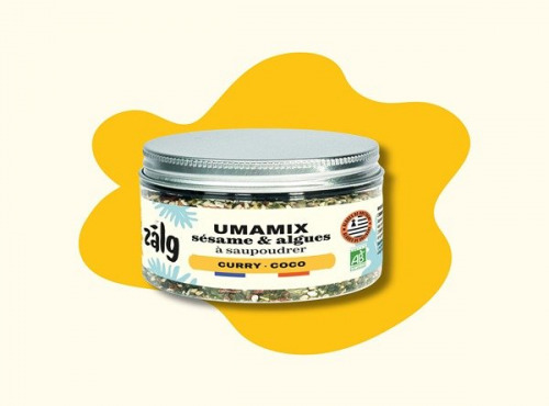 Zalg - UMAMIX : sésame & algues à saupoudrer - Curry & Coco 50g
