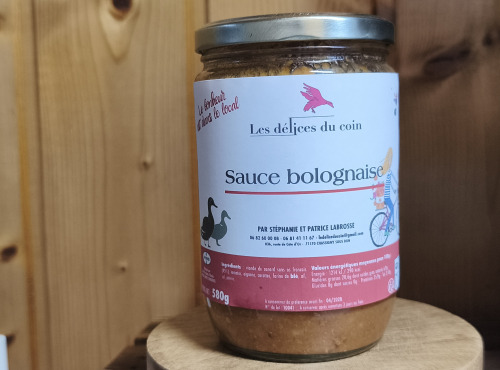 Les Délices du Coin - Canard sauce bolognaise 500g