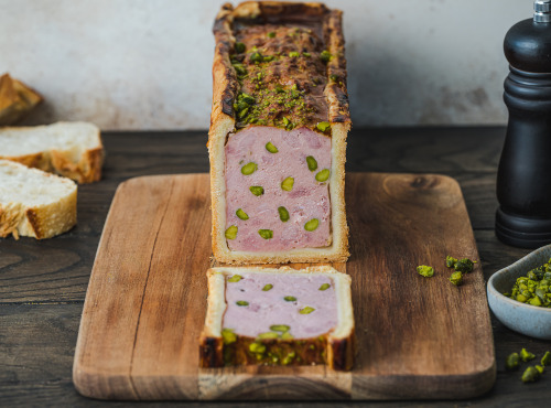 Maison BAYLE - Champions du Monde de boucherie 2016 - Paté en croûte de porc aux pistaches - 2 tranches