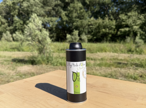 Le Moulin à Olives d’Éguilles - Huile d'Olive & Basilic - Bidon 250 mL