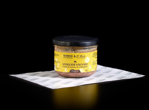 Nemrod - Terrine Sanglier Poire et Liqueur de Châtaigne - 12x180g