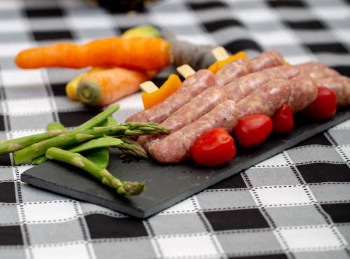 La ferme Grandvillain - Brochettes De Mini Saucisses De Poulet Bleu Et Noix 6 X 120 G