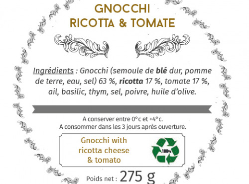 Les Bocaux du Bistrot - Gnocchi ricotta et tomate