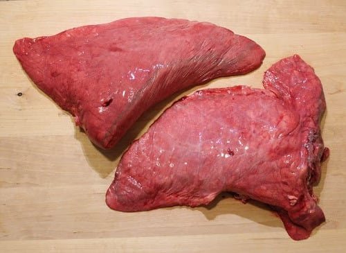 Nature viande - Poumon de Boeuf cru Bio (race limousine) entre 2,5kg et 3kg x5