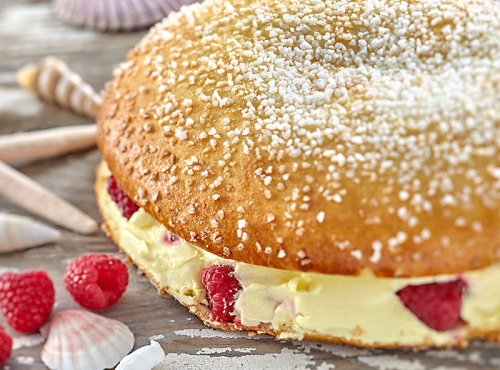 La Tarte Tropézienne - Tarte Tropézienne Aux Framboises