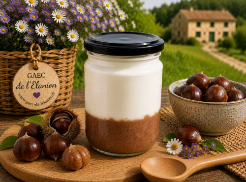 Gaec de l'Elanion - Fromage Blanc Confiture  Chataigne 130g