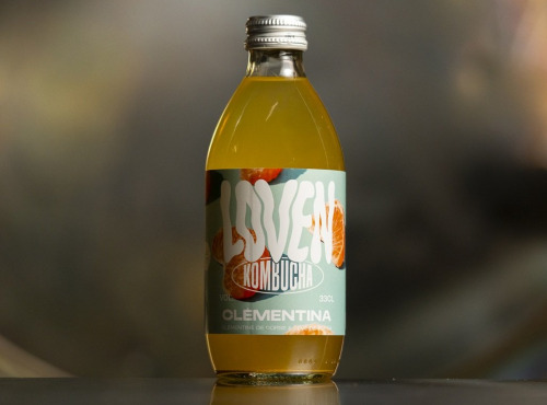 LOVEN Crew - Brasserie L'Indispensable - Kombucha Clémentina (Clémentine de Corse et Tonka) - 12x33cl