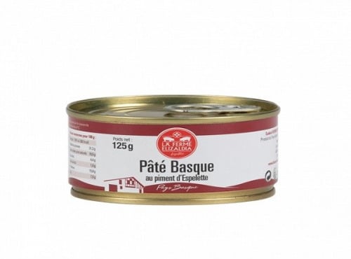 La Ferme Elizaldia - Pâté basque au piment d'Espelette 125g