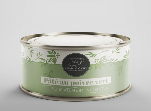 Ferme Rybinski - Pâté poivre vert 190g