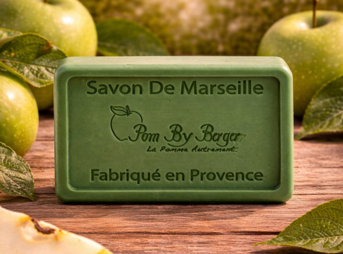 Pom Bio Berger - Savon de Marseille à la pomme verte et au jus de pomme