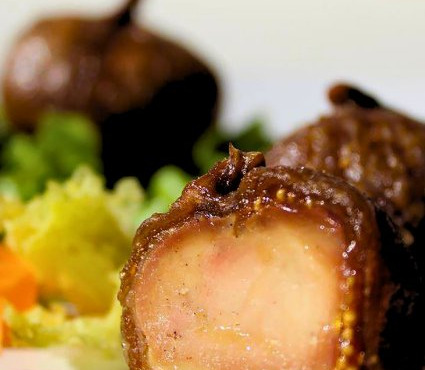 La Ferme du Luguen - Plateau de Figues au foie gras