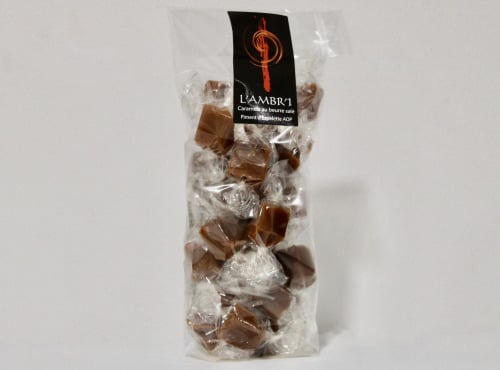 L'AMBR'1 Caramels et Gourmandises - Caramels Au Piment D'Espelette AOP - Sachet De 130g